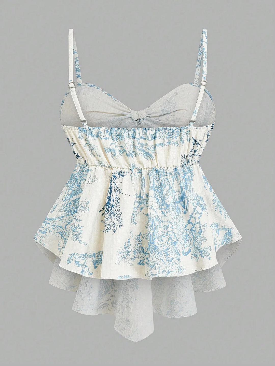 Stylisches gestreiftes Damen Cami-Top, ideal für Frühling & Sommer. Ärmelloses Freizeitoberteil mit Schleife.