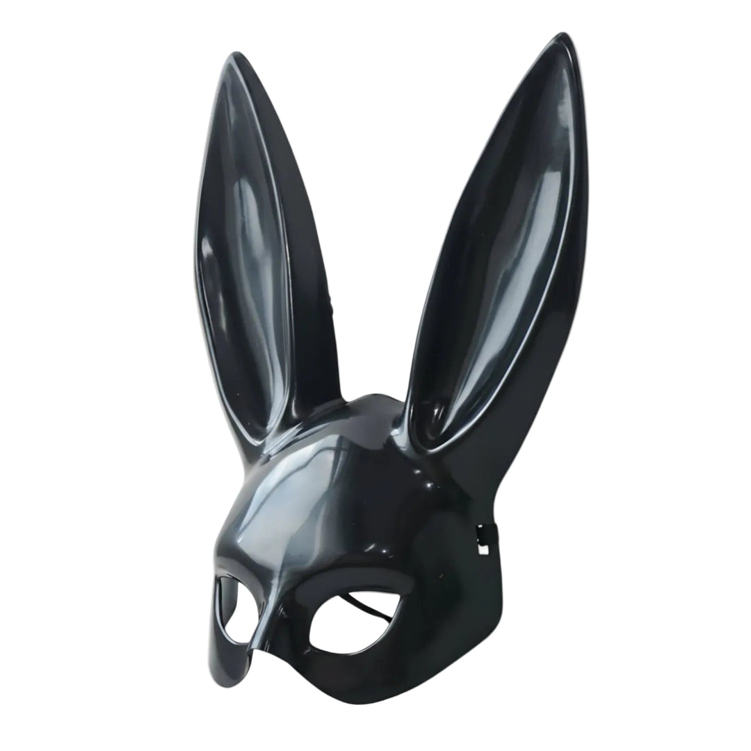 Unisex Kaninchen Cosplay Maske mit langen Ohren & verstellbarem Riemen für Halloween & Partys.