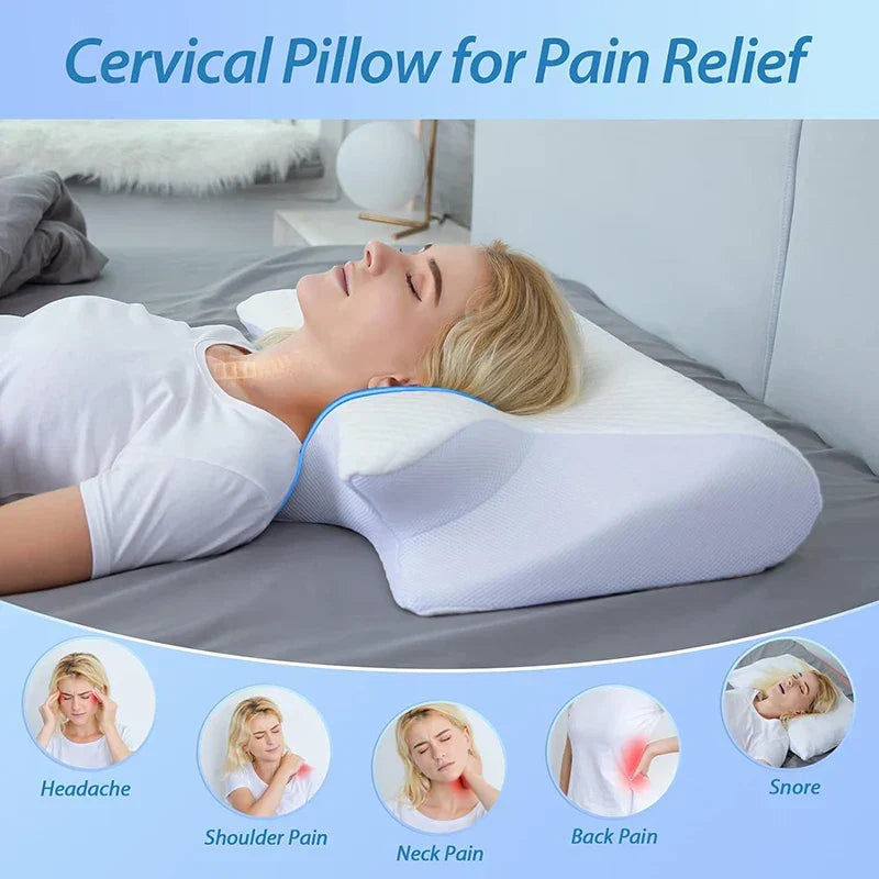 Vielseitiges 2-in-1 Memoryschaum Kissen, passt sich ideal Rückenschläfern, Seitenschläfern und Bauchschläfern an.