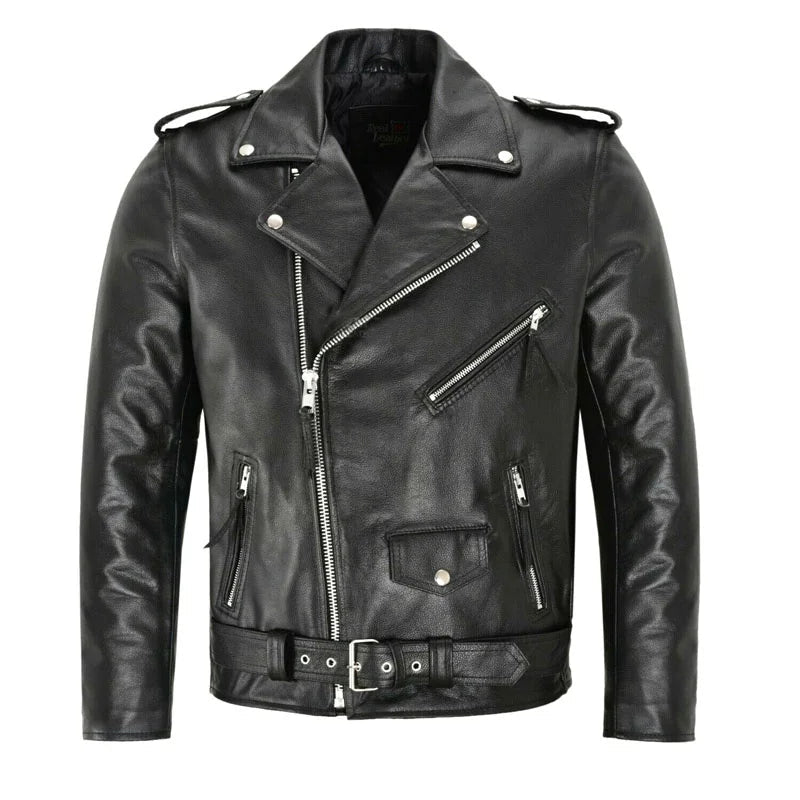 Schwarze Herren Bomberjacke mit Gürtelbund & taillierter Passform. Reißverschlussjacke für Freizeit-Outfits.