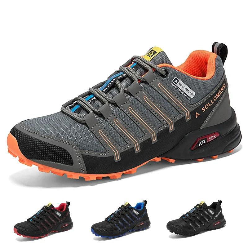 Herren Outdoor-Wanderschuhe, wasserdicht & rutschfest, ideal für Trekking und jedes Gelände.