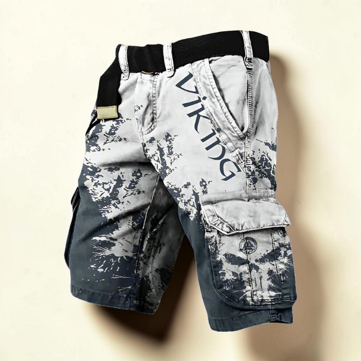 Stilvolle bedruckte Herren-Freizeitshorts mit modernem Design, für modebewusste Männer im Sommer.