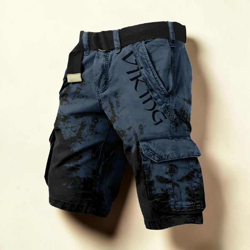 Praktische bedruckte Herren-Freizeitshorts mit Seitentaschen, für Komfort im Alltag, Sport & Urlaub.