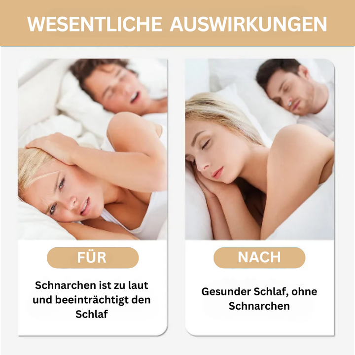 Diskreter Silikon-Nasenclip als Schlafhilfe, mindert Schnarchen, für ungestörte Nachtruhe und Gesundheit.
