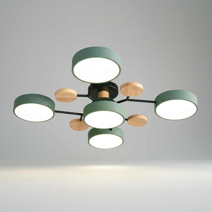 Hochwertige SkandiGlow LED Deckenleuchte, skandinavisch & minimalistisch, perfekte Wohnzimmerlampe.