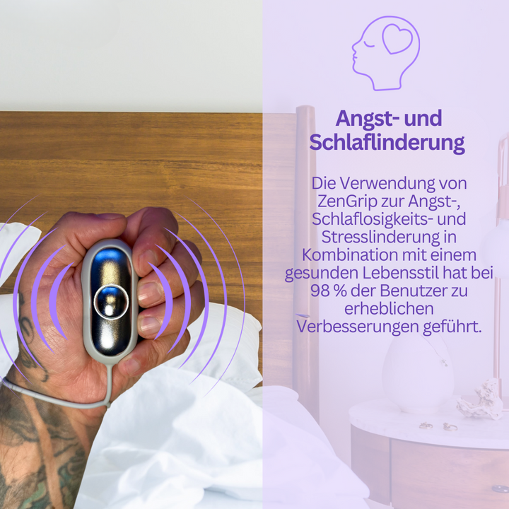 Handliches Mikrostrom-Gerät zur Schlafverbesserung; unterstützt gesunden Schlaf & Entspannung.