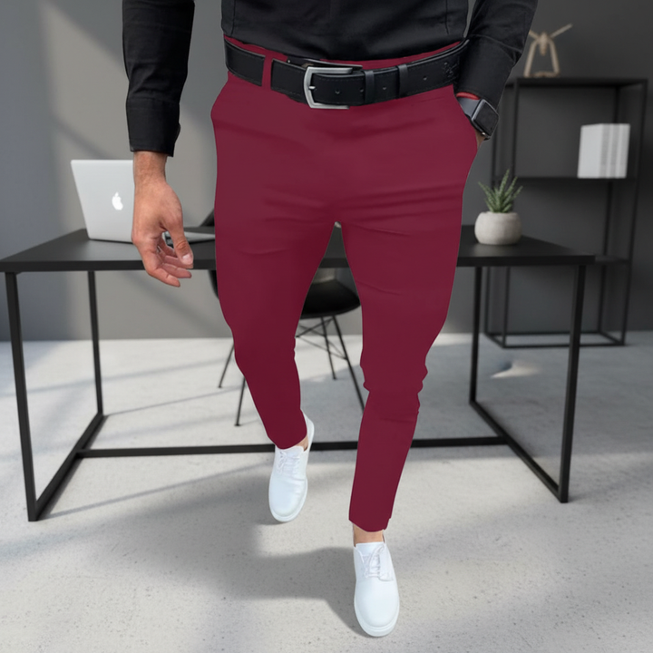 Herren Slim Fit Hose Pascal: elegante Business- & Freizeithose für moderne Männer, vielseitig und bequem.