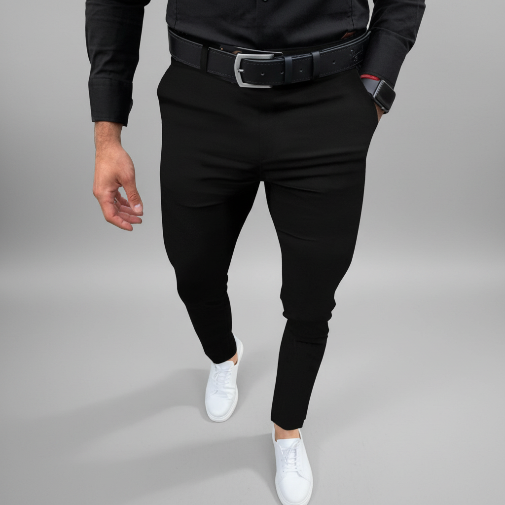 Vielseitige Slim Fit Hose Pascal für Herren: stilvolle Anzughose, Businesshose und Freizeithose in einem.