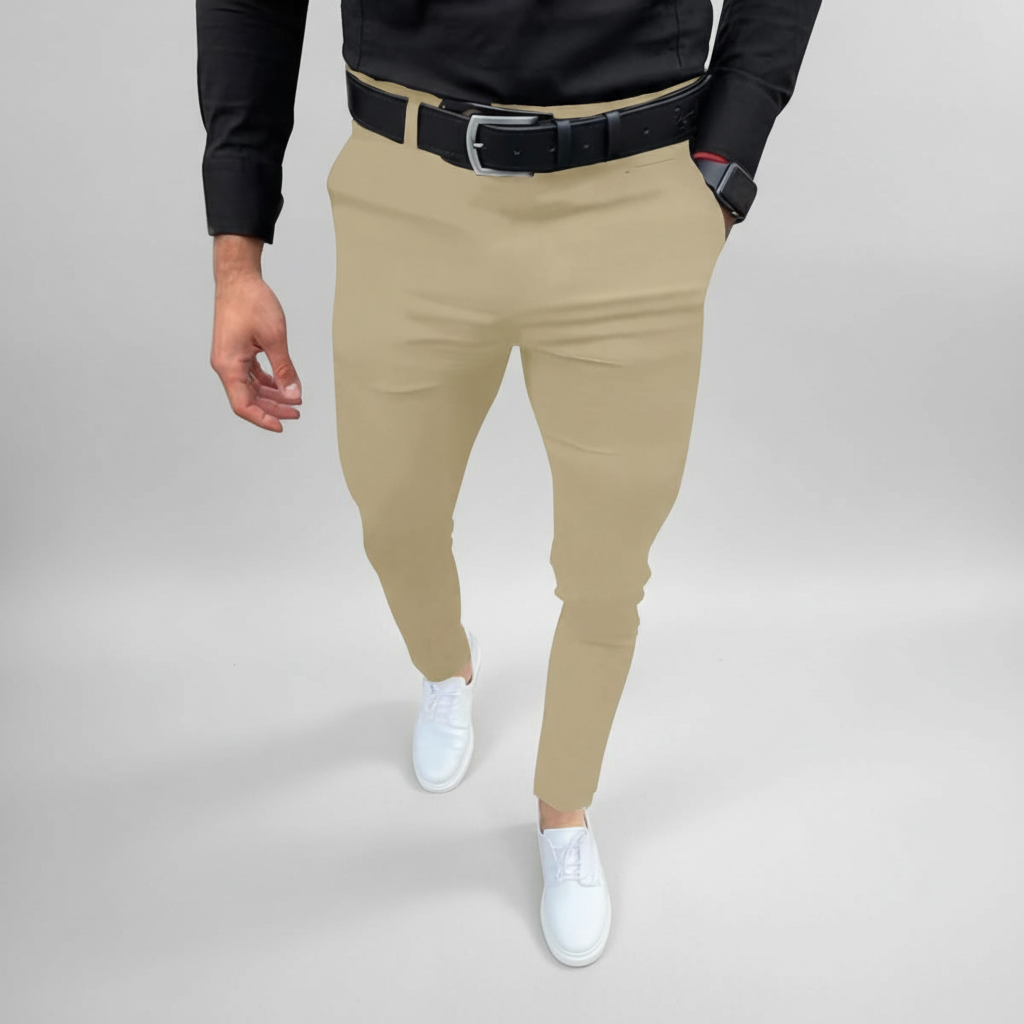 Elegante Freizeithose Slim Fit Pascal für Herren, moderner Schnitt für stilvolle und bequeme Looks.