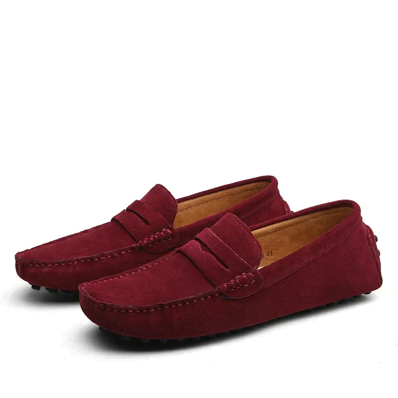 Ganze Ansicht der Herren Slipper Loafer Darryl, italienischer Stil, bequeme & stilvolle Schuhe für Freizeit & Büro.