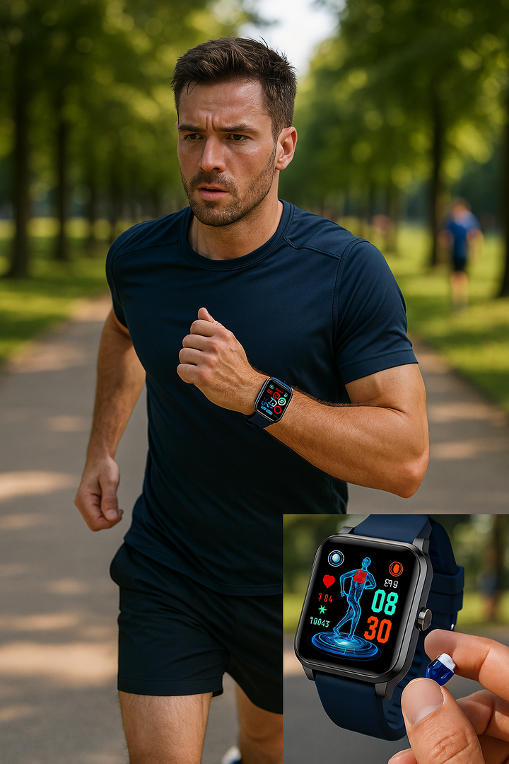 Multifunktionale Fitness Tracker Smartwatch mit EKG, Schlafanalyse & Aktivitätstracker für Unisex.