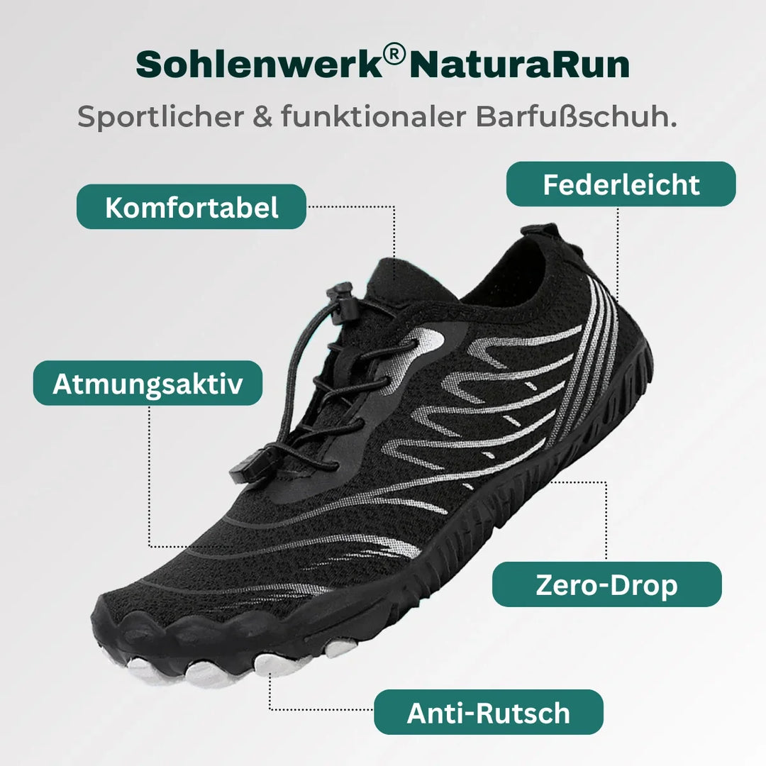 Flexibler NaturaRun Barfußschuh unisex, für Alltag & Sport. Natürliches Laufgefühl & gesunde Füße im Winter.