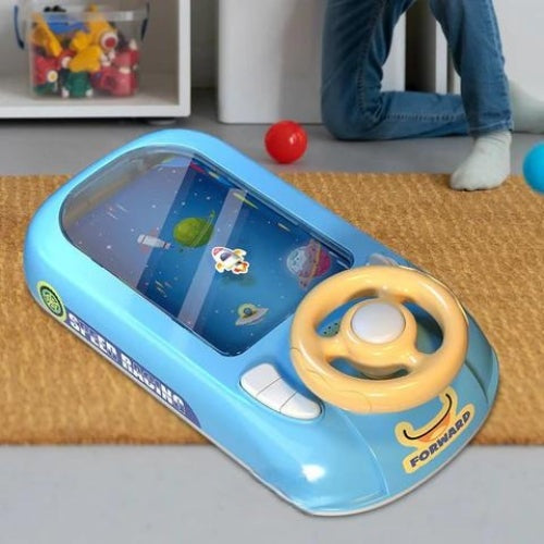 Tragbares Kinder Lenkrad zum Spielen unterwegs, fördert Abenteuerlust & Feinmotorik. Vielseitiges Lernspielzeug.