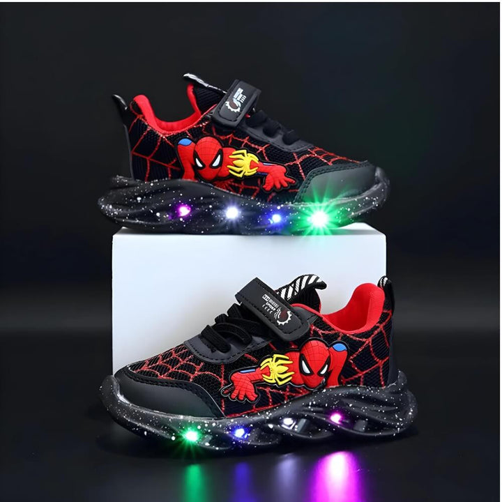 Robuste LED Leuchtschuhe für Kinder mit einfachem Klettverschluss. Ideal für aktive Jungen und Mädchen, für jedes Abenteuer bereit.