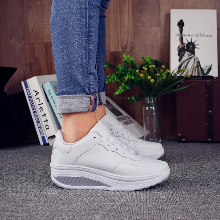 Bequeme Damen-Freizeitsneaker mit orthopädischem Design für verbesserte Haltung und langanhaltenden Tragekomfort.