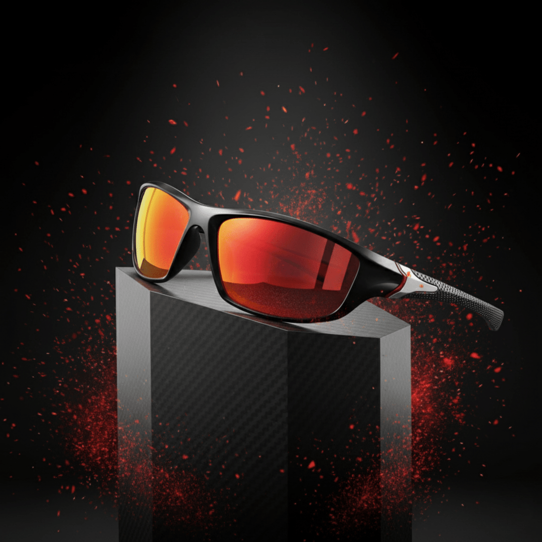 Sportliche Sonnenbrille UV400 für Damen und Herren, schützt Augen beim Outdoorsport effektiv vor Sonne.