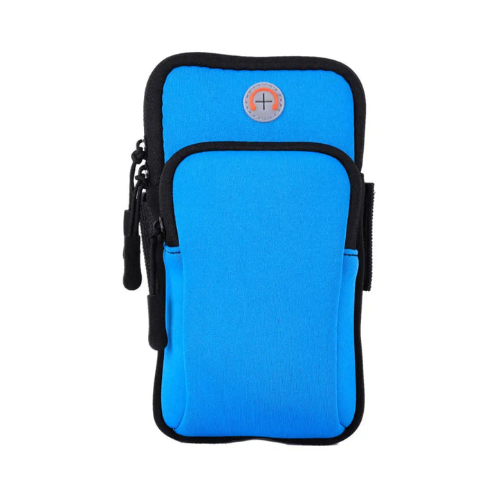 Hochwertige Handyhalterung fürs Handgelenk aus atmungsaktivem Neopren, ideal für aktive Läufer und Sport.