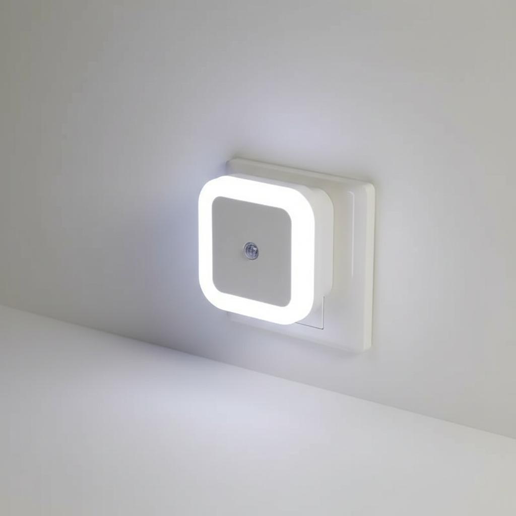 Energieeffiziente NightSure LED Nachtlampe mit Bewegungsmelder; ideal als Treppenlicht und Flurlicht.