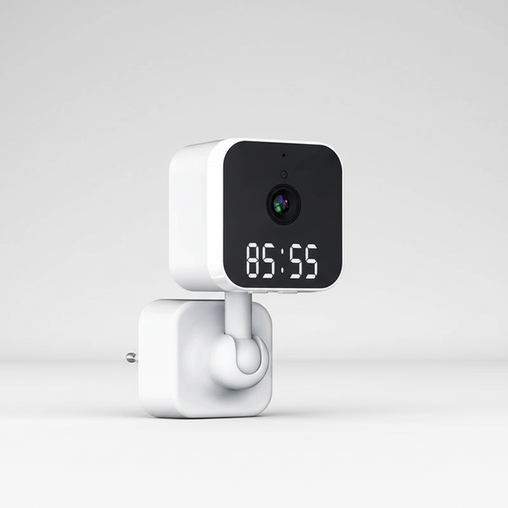 WLAN Steckdosen Uhrkamera mit KI-Erkennung für Smarthome Sicherheit. Effektive, diskrete Überwachung & Videoaufzeichnung.