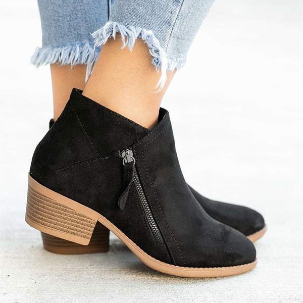 Vielseitige Damen Stiefeletten mit Blockabsatz, perfekt als elegante oder bequeme Damenschuhe für Alltag & Event.