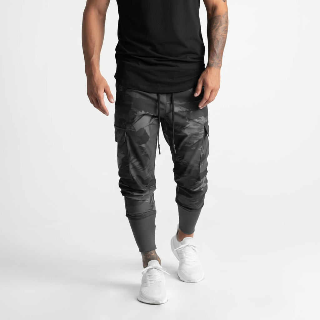Komfortable Stretch Freizeithose für Herren, mit stylischen Taschen für den täglichen Bedarf.