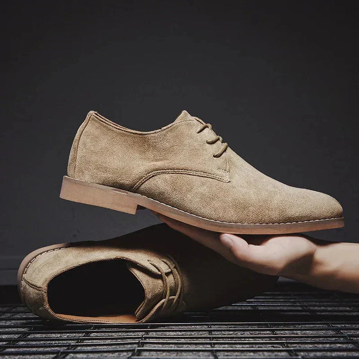 Klassische Herren Business Oxford Schuhe aus weichem Wildleder, bequem und vielseitig für jeden Look.