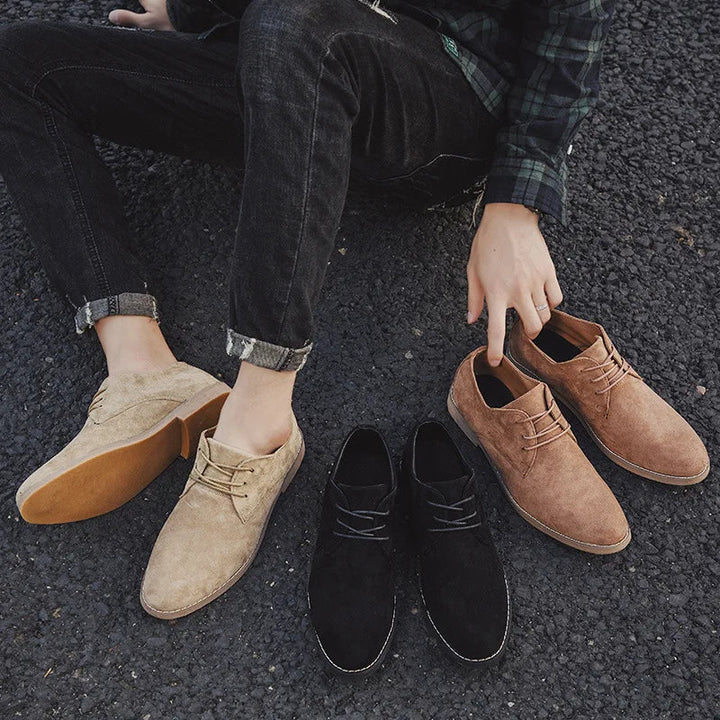 Vielseitige Wildleder Oxford Schuhe für Herren, die Eleganz und Tragekomfort im Alltag vereinen.