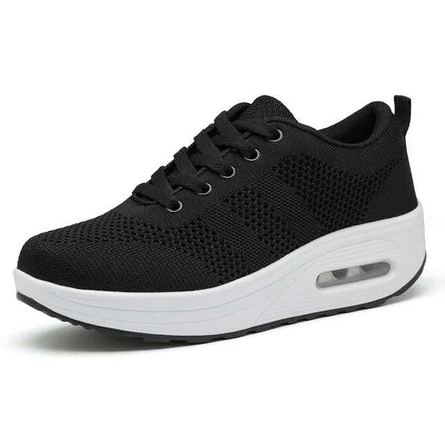 Atmungsaktive Damen Komfortschuhe mit Gel-Dämpfung, ideal für Sport und lange Spaziergänge.