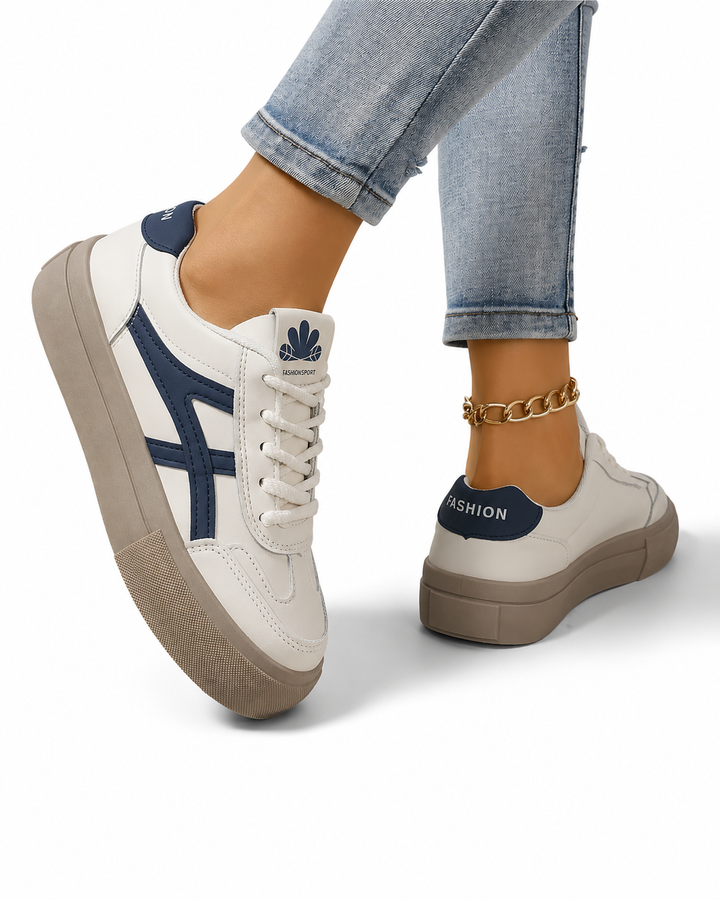 Bequeme Damen Sneaker, orthopädisch, mit atmungsaktivem Material, für Alltag und Aktivschuhe.