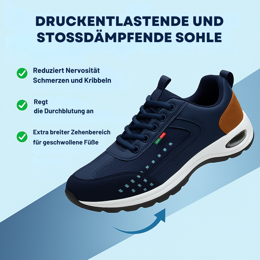 Bequeme Damen Alltagssneaker aus atmungsaktivem Material, mit flexibler rutschfester Sohle.