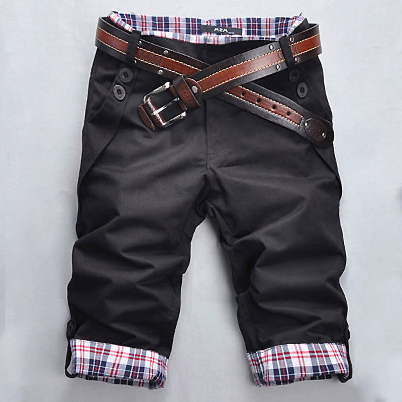Stylische Herren Karo-Shorts für Freizeit, Urlaub & Strandaktivitäten, atmungsaktiv & komfortabel.