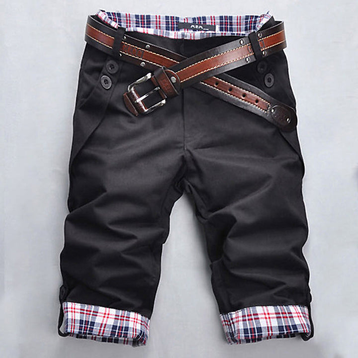 Stylische Herren Karo-Shorts für Freizeit, Urlaub & Strandaktivitäten, atmungsaktiv & komfortabel.