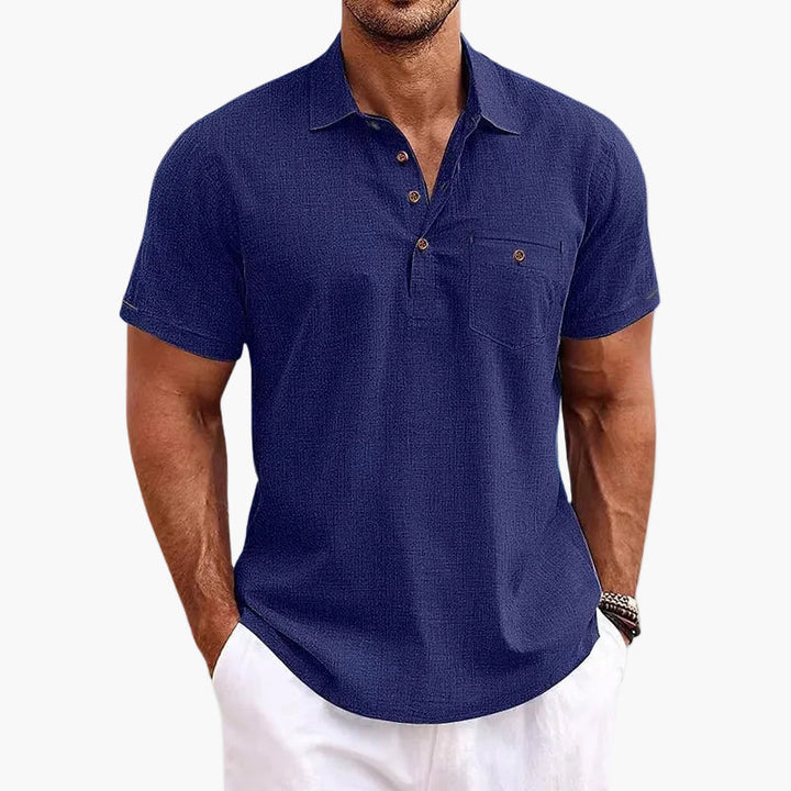 Sportliches Herren Sommerhemd Poloshirt. Atmungsaktives Kurzarm-Shirt für Freizeit, Mode & bequemen Stil.