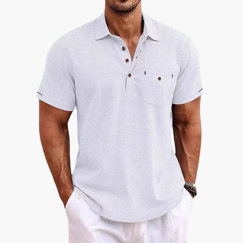 Elegantes Herren Casual Poloshirt mit Kurzarm. Perfekt für Sommer, atmungsaktiv & stilvoll. Ideal für jeden Tag.