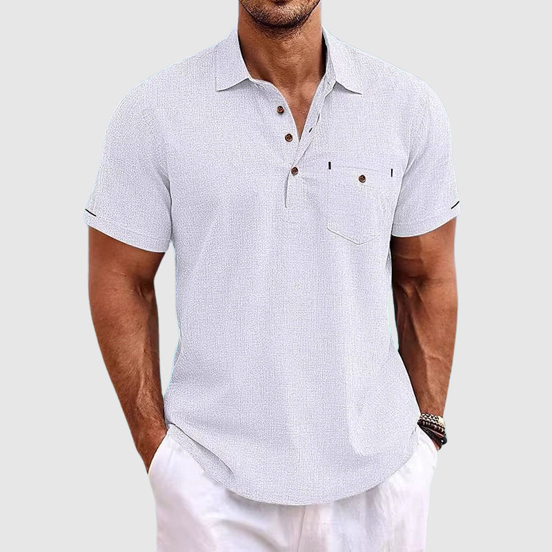 Elegantes Herren Sommer-Poloshirt mit modernem Schnitt. Atmungsaktiv & leicht, perfekt für Freizeit & warme Tage.
