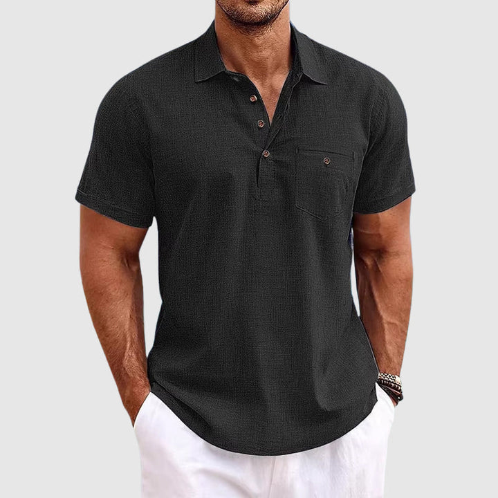 Leichtes, atmungsaktives Herren Kurzarm-Poloshirt im modernen Schnitt. Ideal für Sommer & Freizeit, hoher Tragekomfort.