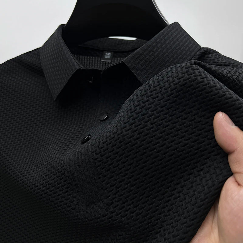 Vielseitiges Herren Polohemd, kurzärmlig und strukturiert, in Übergrößen M-8XL für jeden Anlass.