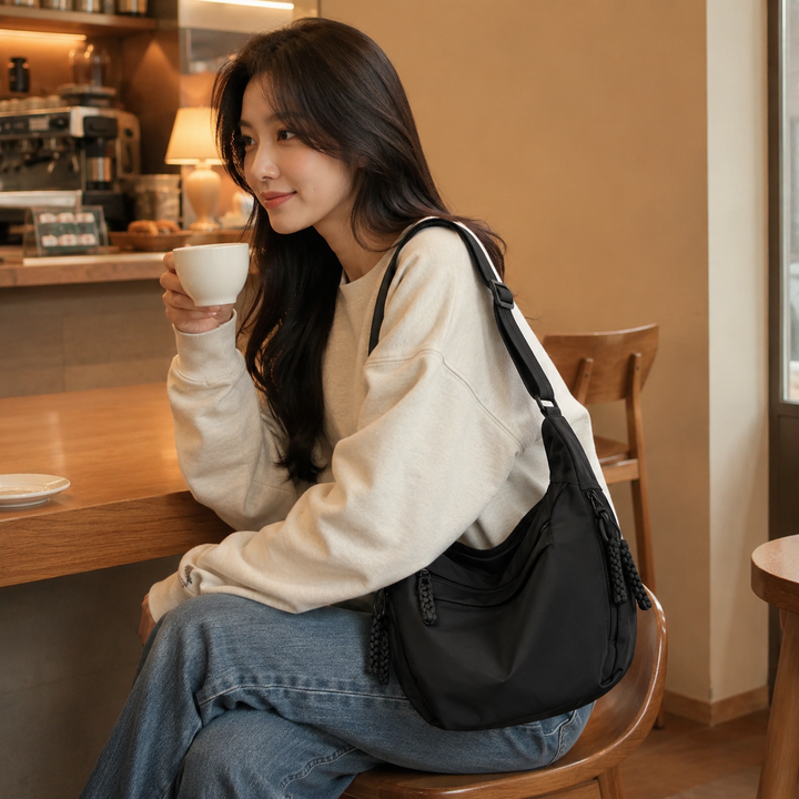 Unisex Drift Nylon Umhängetasche – der perfekte Begleiter. Kompakte, stilvolle Crossbody für Alltag & Reise.