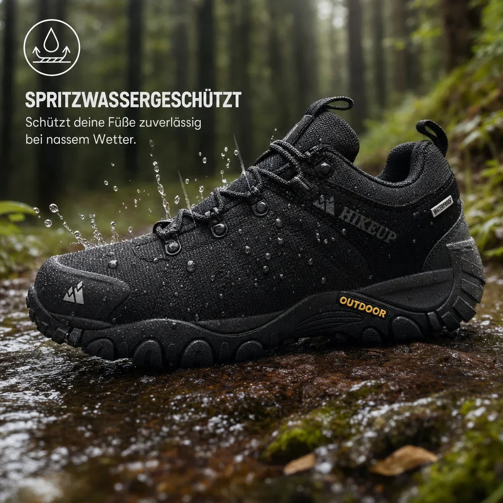 Nahaufnahme der rutschfesten Sohle der Unisex Hikeup 2 Trekkingschuhe für sicheren Halt im Gelände.