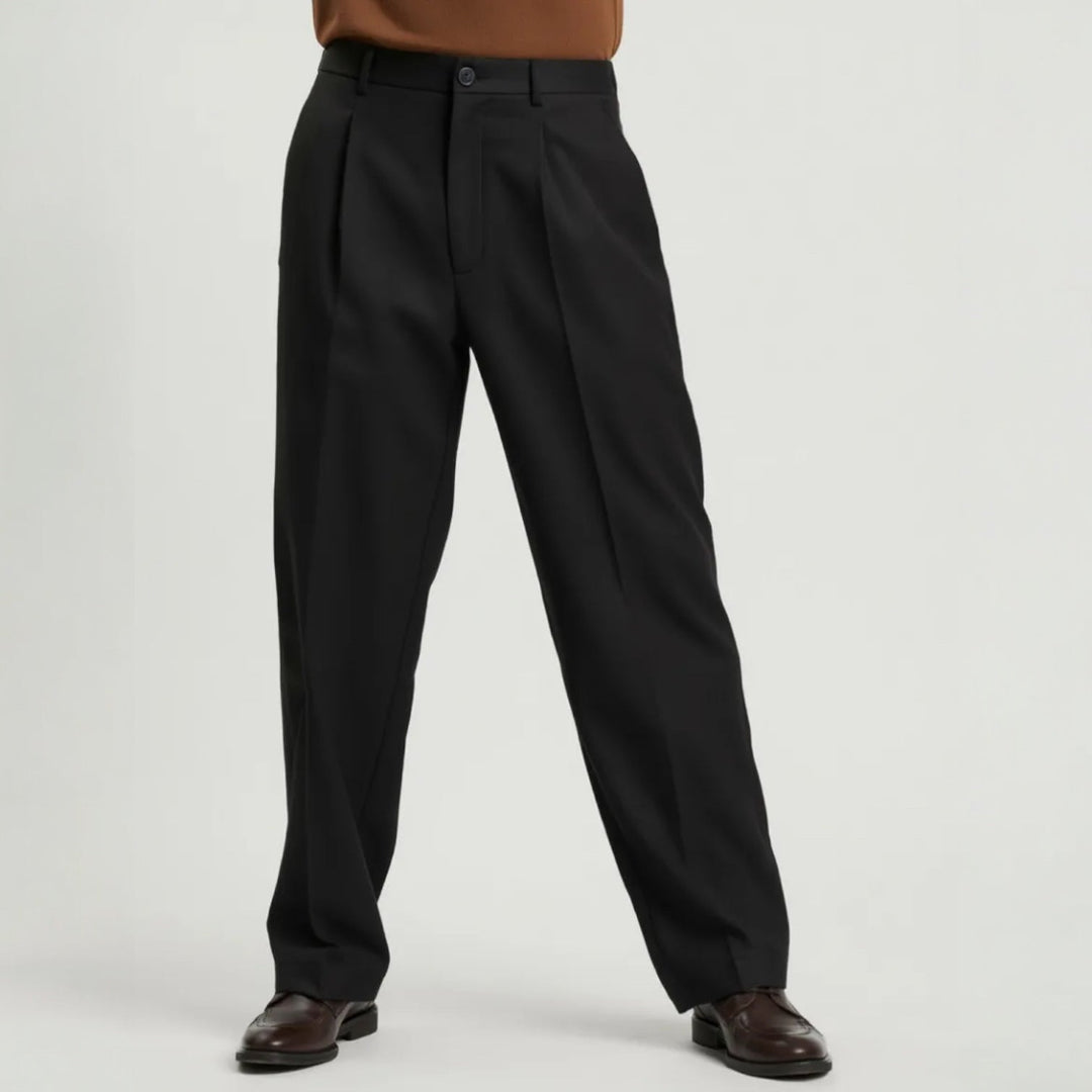 Herren Wide-Leg Hose in modernem Schnitt, vielseitig für Casual & Business Casual Looks.
