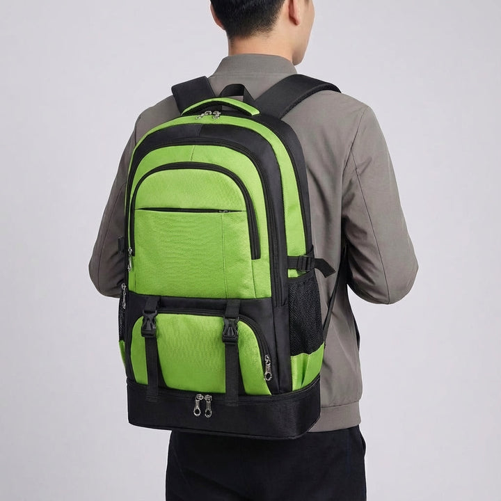 Erweiterbarer Expeditions-Rucksack, großes Fassungsvermögen, wasserdicht, perfekt für Outdoor, Wandern und Reisegepäck.