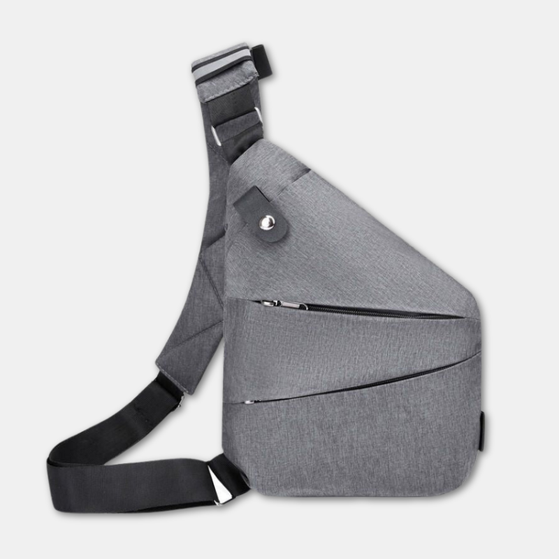 Elegante diebstahlsichere Herrentasche, ideal als praktische Umhängetasche für den Stadtbummel.