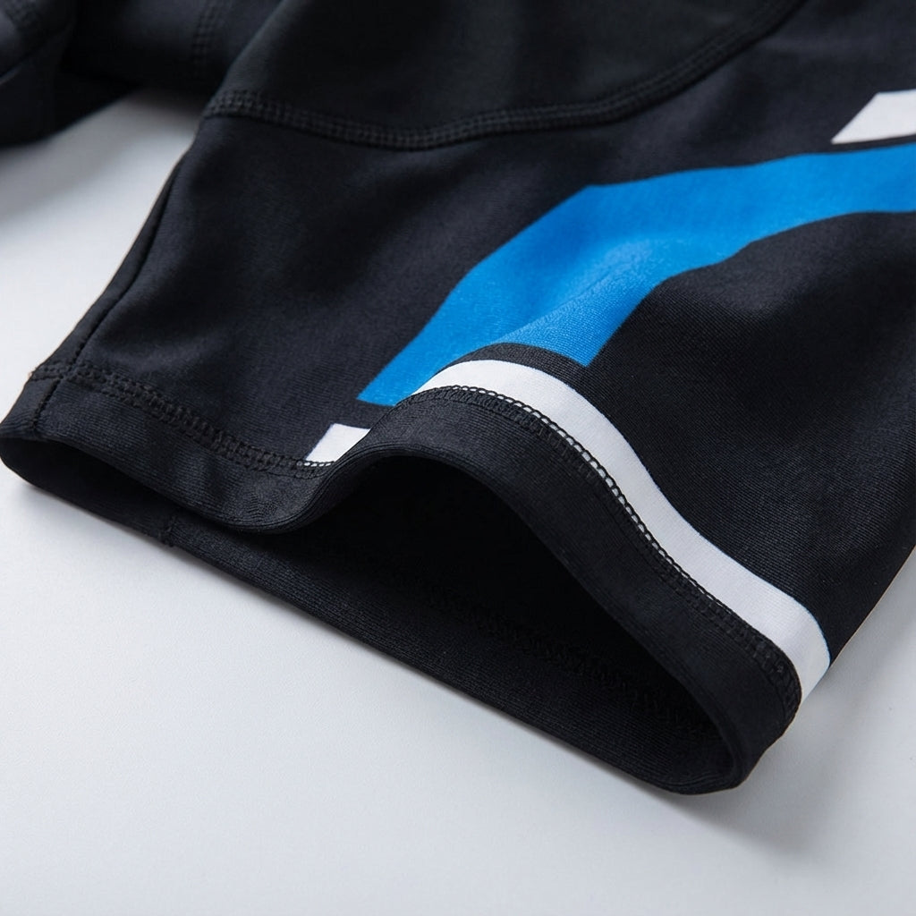 Herren & Damen Fahrradshorts Casey, reflektierend, mit komfortabler 9D Sitzpolsterung.