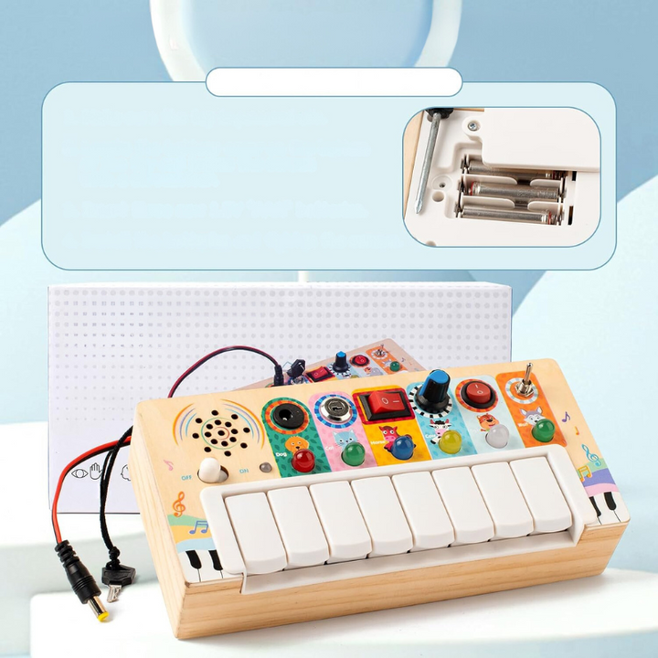 Farbenfrohes Lernspielset für Babys 6M+, zur Förderung von Feinmotorik, Sinnen und kognitiver Entwicklung.