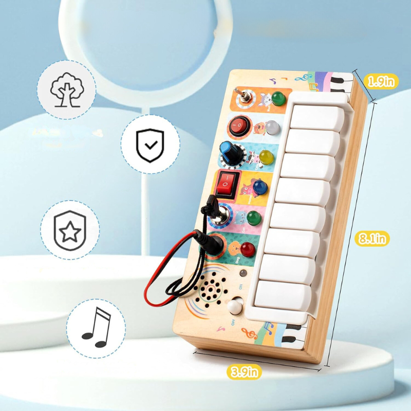 Hochwertiges Montessori Babyspielzeug; interaktives Sinnesspielzeug für Entwicklung & spielerisches Lernen.