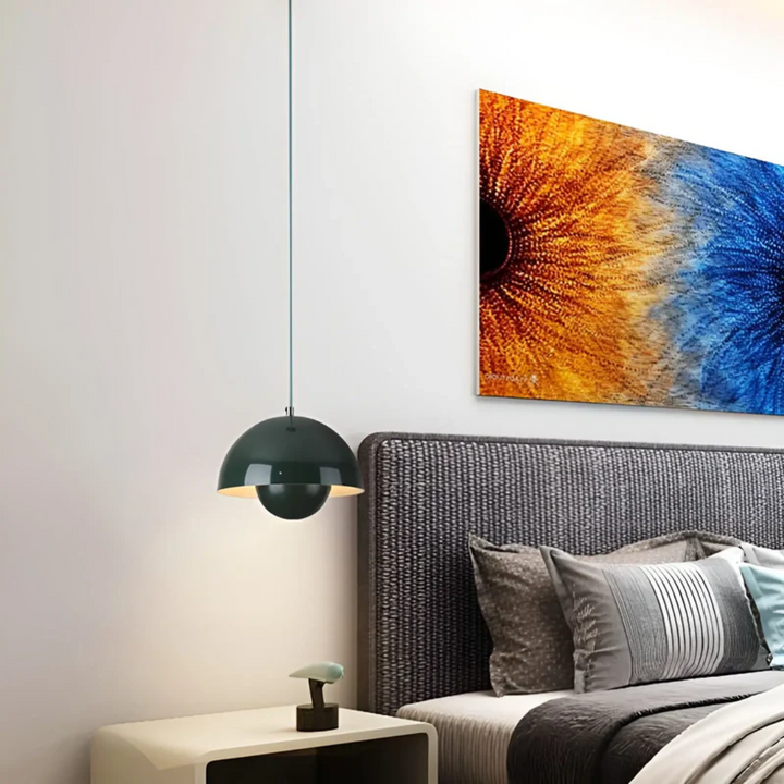 LED-Hängeleuchte, skandinavisch, blumenform, zaubert gemütliches Licht ins Kinderzimmer.