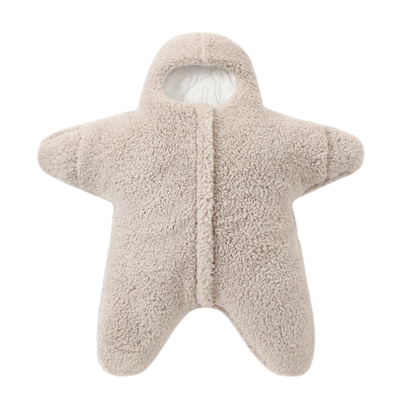Baby Schlafkleidung: Seestern Schlafsack-Pyjama. Flexibel & bequem für Spiel und Schlaf.