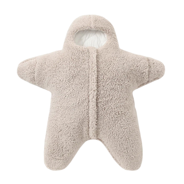Baby Schlafkleidung: Seestern Schlafsack-Pyjama. Flexibel & bequem für Spiel und Schlaf.