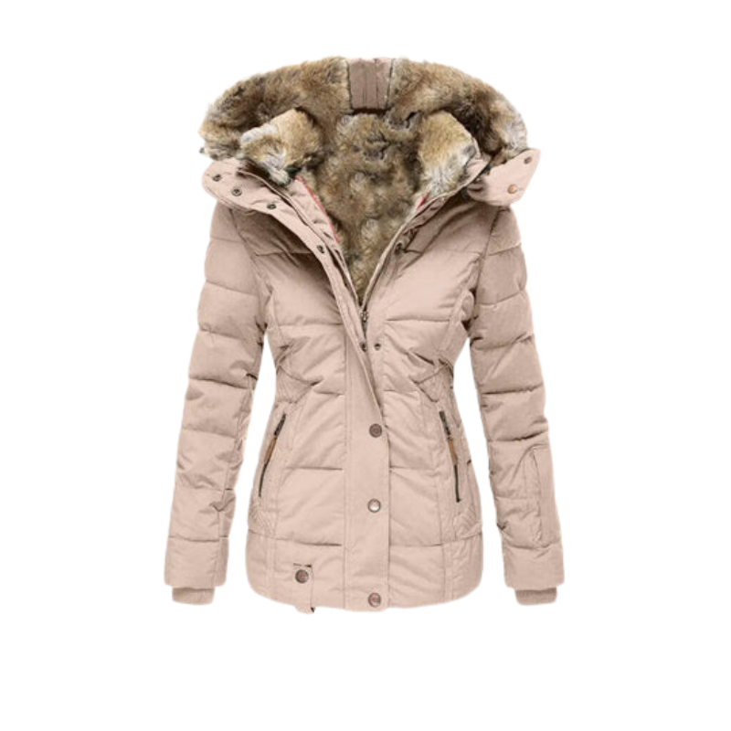 Langer Damen Winterparka, wasserdicht, winddicht & warm gefüttert mit schützender Kapuze. (104)