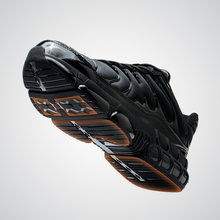 Robuste Herren Arbeitsschuhe in Schwarz mit schützender Stahlkappe & modernem Sneaker-Design für sicheren Arbeitsplatz.
